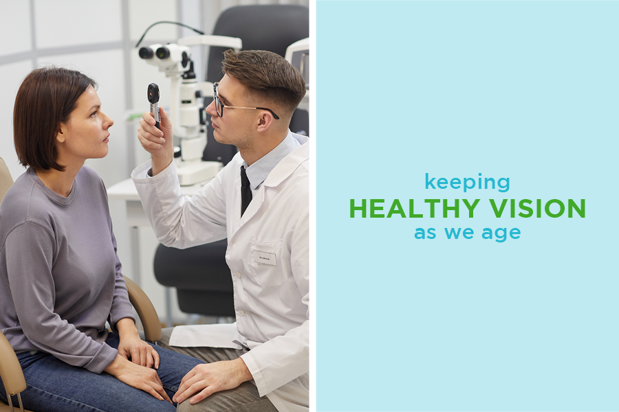 As we age, our vision will go through changes. Keeping track of these changes can tell you a lot about the health of our eyes and body. Learn more: