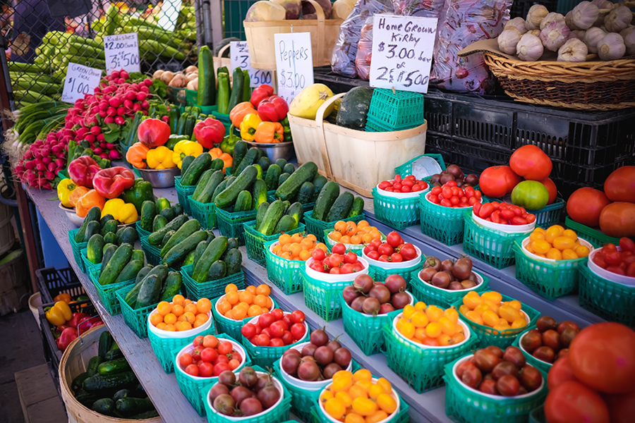 When going to the local farmers market this summer, look for these foods that will help your overall health and benefit your teeth.